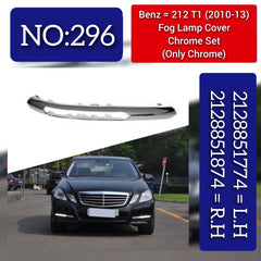 Fog Lamp Chrome Left 2128851774 & Right 2128851874 Compatible With MERCEDES-BENZ E-CLASS W212 T1 (2010-13 Tag No.296