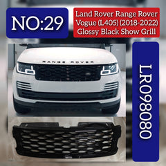Glossy Black Show Grill LR098080 Compatible With RANGE ROVER VOGUE (L405) (2018-2022) Tag No.29