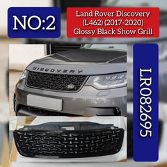 Glossy Black Show Grill LR082695 Compatible With Land Rover Discovery - L462 (2017-2020) Tag No.2