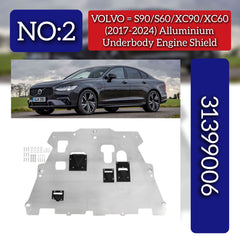Alluminium Underbody Engine Shield 31399006 Compatible With VOLVO S90/S60/XC90/XC60 (2017-2024) Tag No.2