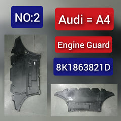 Engine Splash Shield Guard (Front, Lower) 8K1863821D Compatible With AUDI A4 B8 (8K2) | A4 / S4 Tag No.2
