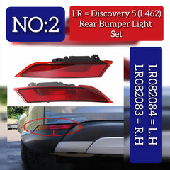 Rear Bumper Reflector Compatible With LAND ROVER DISCOVERY V L462 Rear Bumper Reflector Left LR082084 & Right LR082083 Tag-RB-02