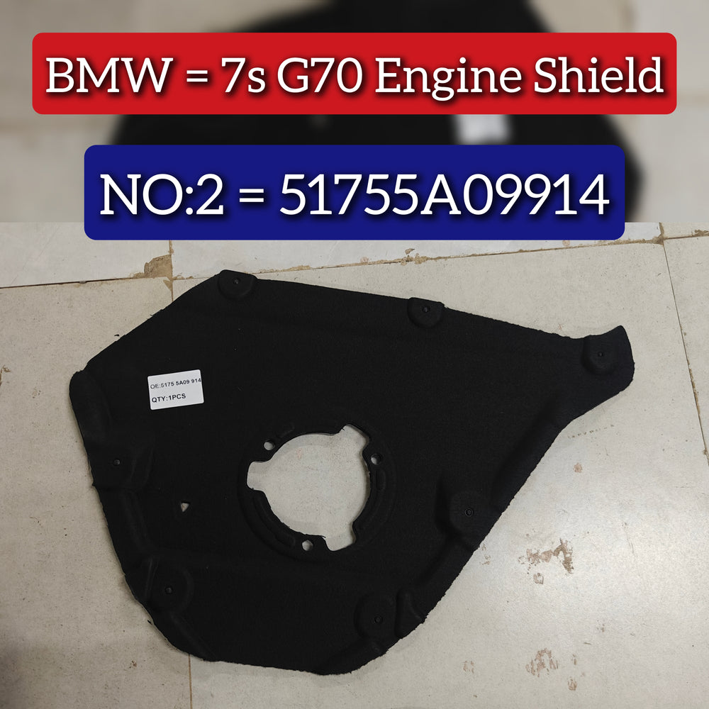 Engine Sheild 51755A09914 Compatible With BMW 7s G70 Tag No.2