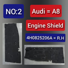 Right Side Underbody Cover 4H0825206A Compatible With AUDI A8 Tag No.2