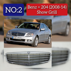 Show Grill Compatible With Mercedes Benz C-CLASS W204 T-1 OLD (3: Lines) Tag 2