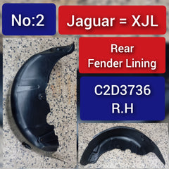 Rear Right Fender Liner C2D3736 Compatible With Jaguar XJL Tag No.2