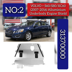 Alluminium Underbody Engine Shield 31370000 Compatible With VOLVO S60/S80/XC60 (2007-2016) Tag No.2