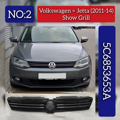 Front Bumper Show Grill 5C6853653A Compatible With Volkswagen For JETTA Tag No.2