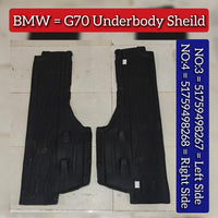 Underbody Sheild Left Side 51759498267 & Right Side 51759498268 Compatible With BMW G70 Tag No.3-4