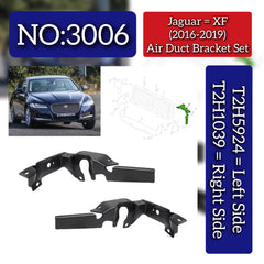 Air Duct Bracket Set Left T2H5924 & Right T2H1039 Compatible With Jaguar XF (2016-2019) Tag No.3006