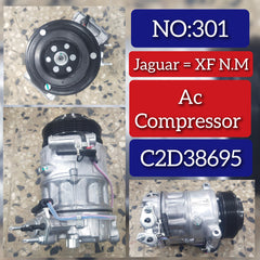 AC Compressor C2D38695 Compatible With JAGUAR XF (X260) Tag no.301