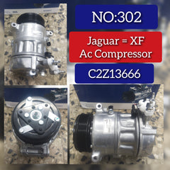 AC Compressor C2Z13666 Compatible With JAGUAR XF I (X250)