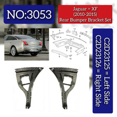 Rear Bumper Bracket Right C2D23126 Left C2D23125 Compatible With Jaguar XJ (X351) Tag No.3053