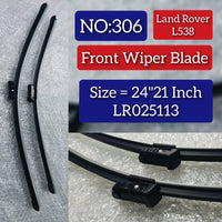 Front Wiper Blade Set (24'21 Inch) LR025113 LR078302 LR114647 LR114648 Compatible with RANGE ROVER EVOQUE L538 Tag No.306