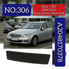 Front Licence Plate Grill A2048170378 2048170378 Compatible With Mercedes Benz C CLASS W204 Tag No.306