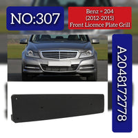 Front Licence Plate Grill A2048172778 2048172778 Compatible With Mercedes Benz C CLASS W204 Tag No.307