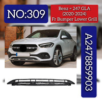 Front Bumper Lower Grill A2478859903 Compatible With Mercedes Benz 247 GLA (2020-2024) Tag No.309