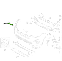 Front Bumper Bracket Right LR077882 & Left LR077883 Compatible With Land Rover Discovery Sport - L550 (2015-2019) Tag No.3102