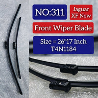 Front Wiper Blade Set (26'17 Inch) T4N1184 T4N1185 Compatible with JAGUAR XF Tag No.311