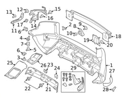 Rear Bumper Bracket Right LR035104 & Left LR035105 Compatible With Land Rover Range Rover Evoque - L538 (2012-2019) Tag No.3152