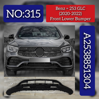 Front Lower Bumper A2538851304 Compatible With MERCEDES-BENZ GLC-Class (X253) 2020-2022 Tag No.315