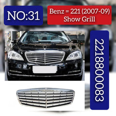 Show Grill Classic 4: Lines Chrome Compatible With Mercedes Benz S-Class W221 (2007-2014) Tag 31