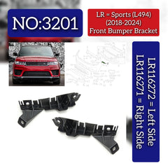 Front Bumper Bracket Right LR116271 & Left LR116272 Compatible With Land Rover Range Rover Sport - L494 (2018-2024) Tag No.3201