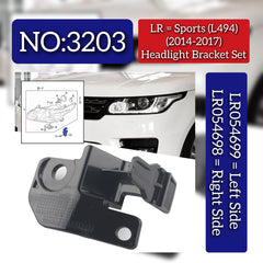 Headlight Bracket Right LR054698 & Left LR054699 Compatible With Land Rover Range Rover Sport - L494 (2014-2017) Tag No.3203