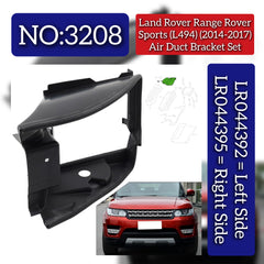 Air Duct Bracket Left LR044392 & Right LR044395 Compatible With Land Rover Range Rover Sports (L494) (2014-2017) Tag No.3208