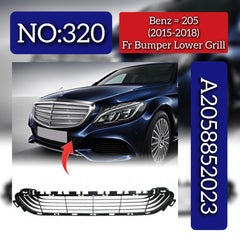Front Bumper Lower Grill A2058852023 2058852023 Compatible With Mercedes Benz (W205) C-Class (2015-2018) Tag No.320