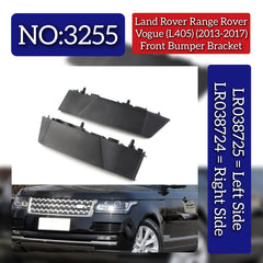 Front Bumper Bracket Right LR038724 & Left LR038725 Compatible With Land Rover Range Rover Vogue - L405 (2013-2017) Tag No.3255