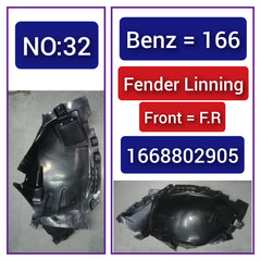 Front Right Fender Liner 1668802905 & 1668800605 Compatible With MERCEDES-BENZ GLE W166 Tag-FEM-32
