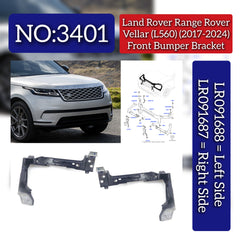 Front Bumper Bracket Right LR091687 & Left LR091688 Compatible With Land Rover Range Rover Velar - L560 (2017-2024) Tag No.3401