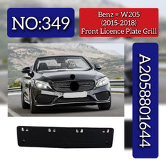 Front Licence Plate Grill 2058801644 Compatible With Mercedes Benz W205 2015-18 Tag No.349