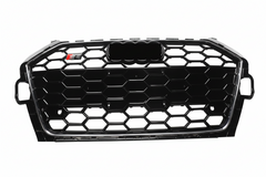 Show Grill Compatible With Audi A4 B9 Facelift(2020-23) RS4 Black Chrome Tag 34