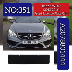 Front Licence Plate Grill 2078801444 Compatible With Mercedes Benz W207 2010-16 Tag No.351