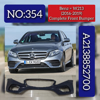 Complete Front Bumper 2138852700 Compatible With Mercedes Benz W213 (2016-19) Tag No.354