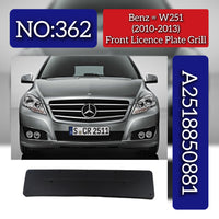 Front Licence Plate Grill 2518850881 Compatible With Mercedes Benz W251 2009-13 Tag No.362