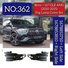 Fog Lamp Cover Left 1678853710 & Right 1678853810 Compatible With Mercedes Benz GLE-CLASS W167 (2020-2025) Tag No.362