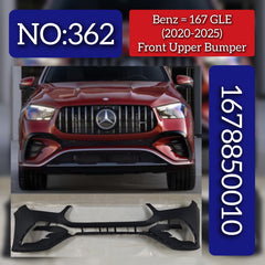 Front Upper Bumper 1678850010 Compatible With Mercedes-Benz GLE CLASS W167 (2020-2025) Tag No.362