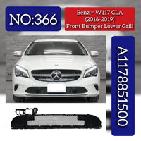 Front Bumper Grill A1178801500 1178801500 Compatible With Mercedes Benz W117 Tag No.366