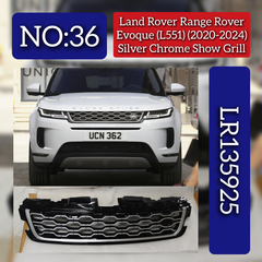 Silver Chrome Show Grill LR135925 Compatible With Land Rover Range Rover Evoque - L551 (2020-2024) Tag No.36