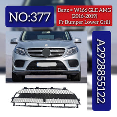 Front Bumper Lower Grill 2928855122 Compatible With Mercedes Benz W166 GLE (2016-19) Tag No.377