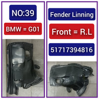 Rear Left Fender Liner 51717394816 Compatible With BMW X3 G01, F97 Tag-FE-39