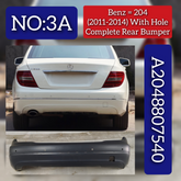 Rear Bumper A2048807540 Compatible With MERCEDES-BENZ C-CLASS (W204) 2011-2014 No :- 3A