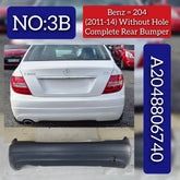 Rear Bumper A2048806740 Compatible With MERCEDES-BENZ C-CLASS W204 2007-2014 No :- 3B