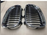 Full Crome Kidney Grill 51137065701=L.H & 51137065702=R.H Compatible With BMW 5 Series E60 Set Tag 3