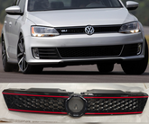 Front Bumper Show Grill 5C6853653A Compatible With Volkswagen For JETTA Tag No.3