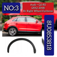 Rear Right Wheel Eyebrow 8U08538184U8 Compatible With Audi Q3 8U (2012-2018) Tag No.3