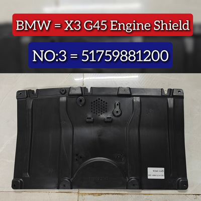 Engine Shield 51759881200 Compatible With BMW X3 G45 Tag No.03